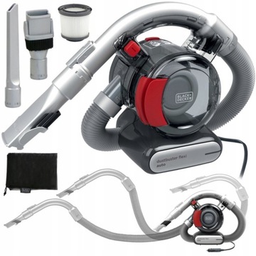 Автомобильный пылесос Black Decker PD1200AV 12 В, гибкий циклонный рукав