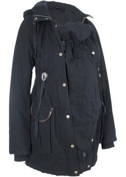 38 Bonprix KURTKA CIĄŻOWA Z WSTAWKĄ NIEMOWLĘCĄ flr