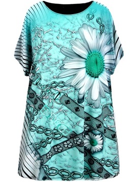Kobieca bluzka z uroczym nadrukiem 50/52 5XL/6XL