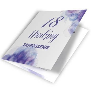ПРИГЛАШЕНИЕ НА 18-Й ДЕНЬ РОЖДЕНИЯ STKA COSMOS АКВАРЕЛЬ + КОНВЕРТ Z2