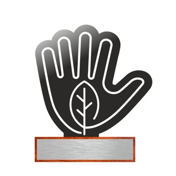 Nagroda firmowa trofeum statuetka Ochrona środowiska ekologia z tabliczką