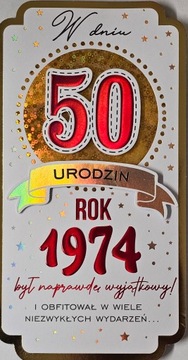 kartka urodzinowa na 50 lat