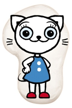 KICIA KOCIA PODUSZKA PRZYTULANKA tył plusz minky