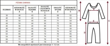 PIŻAMA DAMSKA 86566 ANNA - MEWA 2023 38 BIAŁY DRUK TURKUS