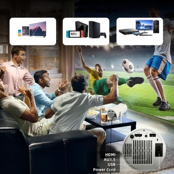 ПОРТАТИВНЫЙ МИНИ-ПРОЕКТОР ANDROID 12 WiFi 360 FULL HD 4K Bluetooth-ПРОЕКТОР