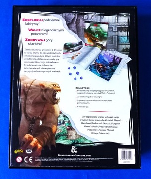 Стартовый набор D&D, издание ПОЛЬША (издательство Rebe) Dungeons & Dragons 5.0 UNIKAT
