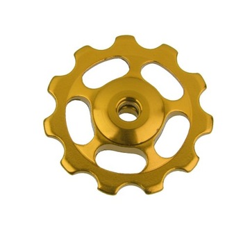 Задний переключатель велосипеда с опорным колесом, золотой