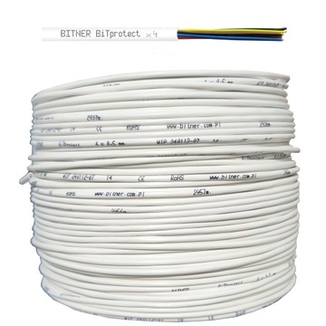 Przewód kabel alarm domofon YTDY 4x0,5 Bitner 100m