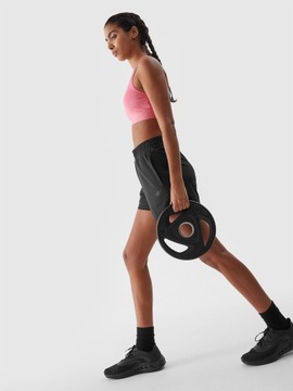 4F ЖЕНСКИЕ БЫСТРОСУХИЕ ТРЕНИРОВОЧНЫЕ ШОРТЫ - ЧЕРНЫЕ, размер L