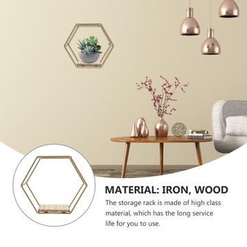 ОПОРЫ ДЛЯ ПОЛКИ ШЕСТИГРАННАЯ НАСТЕННАЯ ПОЛКА С ГЕОМЕТРИЧЕСКОЙ ГЕОМЕТРИЧЕСКОЙ ПОЛКОЙ -