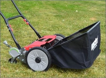 HECHT 514PROFI ШПИНДЕЛЬ РУЧНАЯ КОСИЛКА С МЕТАЛЛИЧЕСКОЙ КОРЗИНОЙ 50 Л 46 СМ