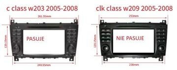Радионавигация Mercedes W203 C200 CLK Android 12 2+32ГБ