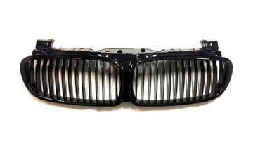 BMW 7 E65 E66 05-08 MŘÍŽKY LEDVINA ČERNÉ LESK FL