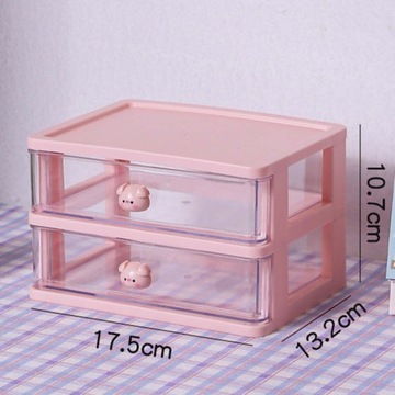 органайзер для хранения ящиков 2 ящика Розовый