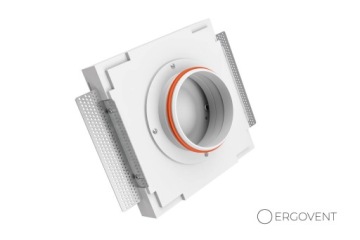 ШТУКАТУРКА ПОКРАСОЧНАЯ АНЕМОСТАТ 125 мм УНИВЕРСАЛЬНАЯ КВАДРАТНАЯ ЭРГОВЕНТ КВАДРО