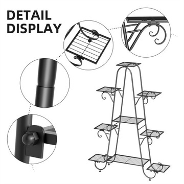 Металлическая подставка для цветов Подставка для цветов на 9 горшков