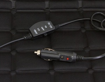 НАГРЕВАТЕЛЬНЫЙ КОВрик ДЛЯ АВТОКРЕСЛА, С ПОДОГРЕВОМ 12В, ДИСТАНЦИОННОЕ УПРАВЛЕНИЕ, ЧЕРНЫЙ AG44A