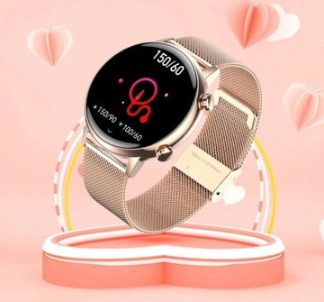 Zegarek SMARTWATCH Rubicon biały AMOLED prezent na komunię dla dziewczynki