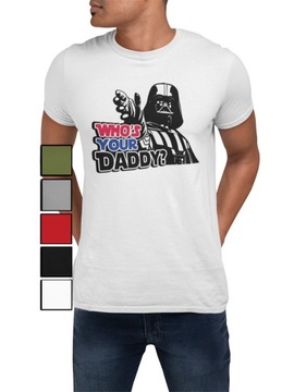 KOSZULKA T-SHIRT MĘSKA Z NADRUKIEM STAR WARS LORD NAPIS YODA – 3XL