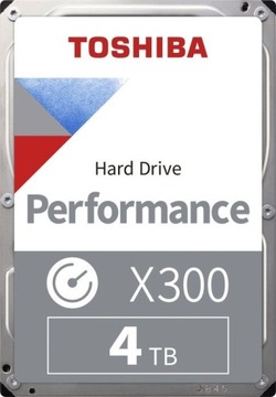 TOSHIBA Performance X300 4TB 3.5'' SATA3 7200 256MB HDWR440EZSTA