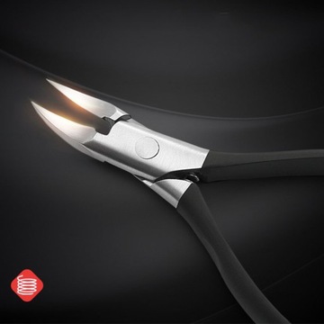 Набор инструментов для педикюра, черные кусачки-долото