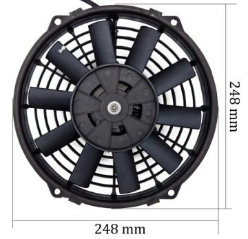 ТОНКИЙ ВЕНТИЛЯТОР РАДИАТОРА 12 В, ПЛОСКИЙ АВТОМОБИЛЬНЫЙ ВЕНТИЛЯТОР, 23 см