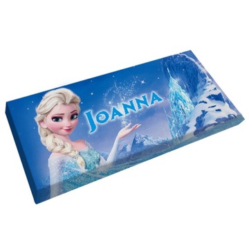 CZEKOLADA słodki prezent KRAINA LODU FROZEN + IMIĘ