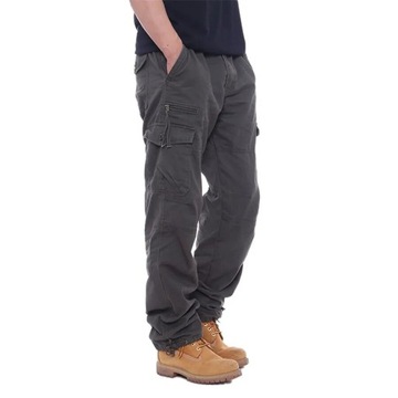 FGKKS Men Multi-pocket Cargo Pants Zipper Pure Cot