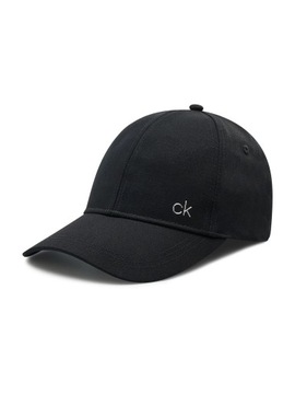 Czapka z daszkiem CALVIN KLEIN czarna bejsbolówka z logo CK