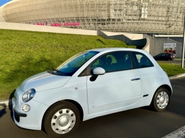 Fiat 500 II Hatchback 3d 1.2 69KM 2010 Fiat 500 1.2 Benzyna 69KM Niski przebieg 80tys. km, Klima, Przegląd do 2027