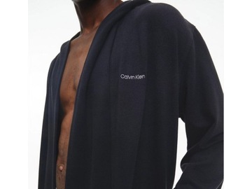 CALVIN KLEIN SZLAFROK MĘSKI CZARNY LOGO S/M VAD