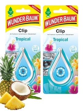 ZAPACH DO AUTA WUNDER BAUM CLIP TROPICAL ODŚWIEŻA