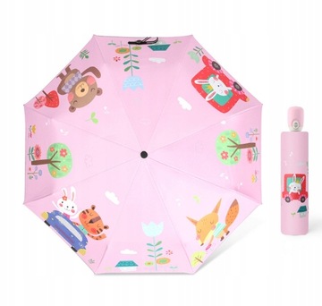 Детский автоматический складной зонт с героями мультфильмов