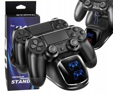 ŁADOWARKA STACJA DOKUJĄCA ŁADUJĄCA DO PS4 NA 2 PADY KONTROLERY Play Station