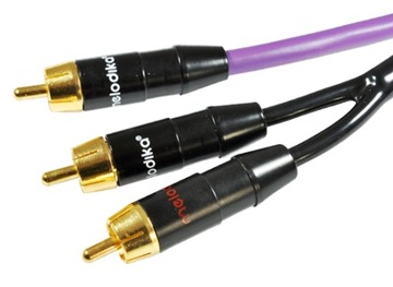 MELODIKA MDSWY20 PURPLE RAIN KABEL DO SUBWOOFERA TYP Y 1 RCA - 2 RCA 2m