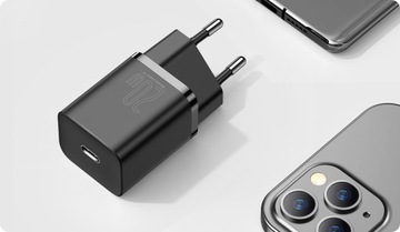 БЫСТРОЕ ЗАРЯДНОЕ УСТРОЙСТВО BASEUS ДЛЯ IPHONE ИСТОЧНИК ПИТАНИЯ ДЛЯ ТЕЛЕФОНА USB-C TYPE-C QC 20 Вт PD