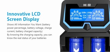 XTAR X2 NEW 18650/26650 Li-ION NI-MH зарядное устройство 2A
