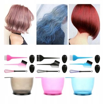 3 набора мисок для смешивания краски для волос.