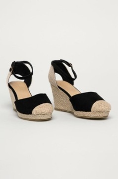 D0C021 ESPADRYLE CZARNE KOTURNA DOROTHY PERKINS 39