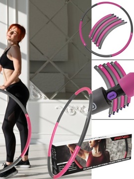 СКЛАДНАЯ ПЕНА ДЛЯ ПОХУДЕНИЯ ФИТНЕСА HULA HOP 90 СМ SPORTVIDA