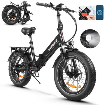 Rower elektryczny dla dorosłych Samebike 750W 48V 13Ah 80km 40km/h 20*4.0