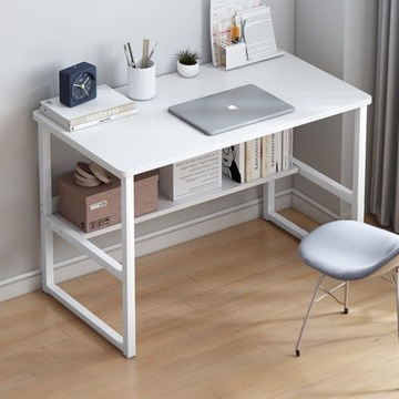 LOFT WHITE YOUNG КОМПЬЮТЕРНЫЙ СТОЛ С ПОЛКОЙ, СОВРЕМЕННЫЙ, 100 СМ