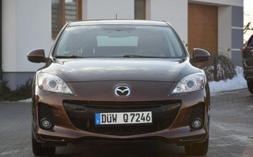 Mazda 3 II Hatchback Facelifting 1.6 MZR 105KM 2012 Mazda 3 1.6B 114 TYS KM Navi Brazowy Metalik 2 KPL KOL Sprowadzony, zdjęcie 2