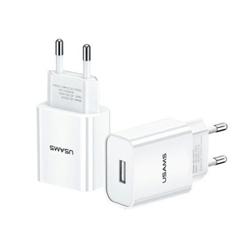 ŁADOWARKA SIECIOWA USB / 2,1A / BIALA