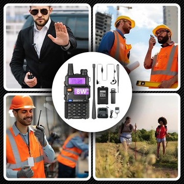 BAOFENG UV-5R 8W PMR FM РАЦИЯ РАДИОТЕЛЕФОН + ТРУБКА