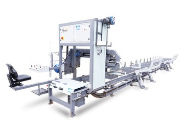 TRAK TAŚMOWY PILARKA DO KŁÓD AMIX PT-100 silnik: 11kW HYDRAULIKA 14 metrów