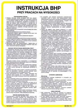 Instrukcja BHP przy pracach na wysokości