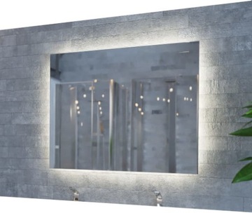 Lustro MCJ ścienne 80x60 cm LED z wyłącznikiem bezdotykowym