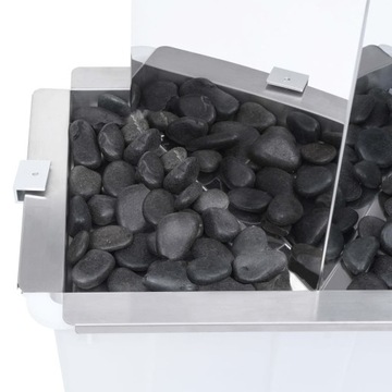 Садовый фонтан vidaXL с насосом, нержавеющая сталь, 76 см, треугольный