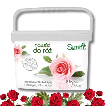 Nawóz Do RÓŻ Intensywny Kolor Obfite Kwitnienie Granulat Sumin 5 kg